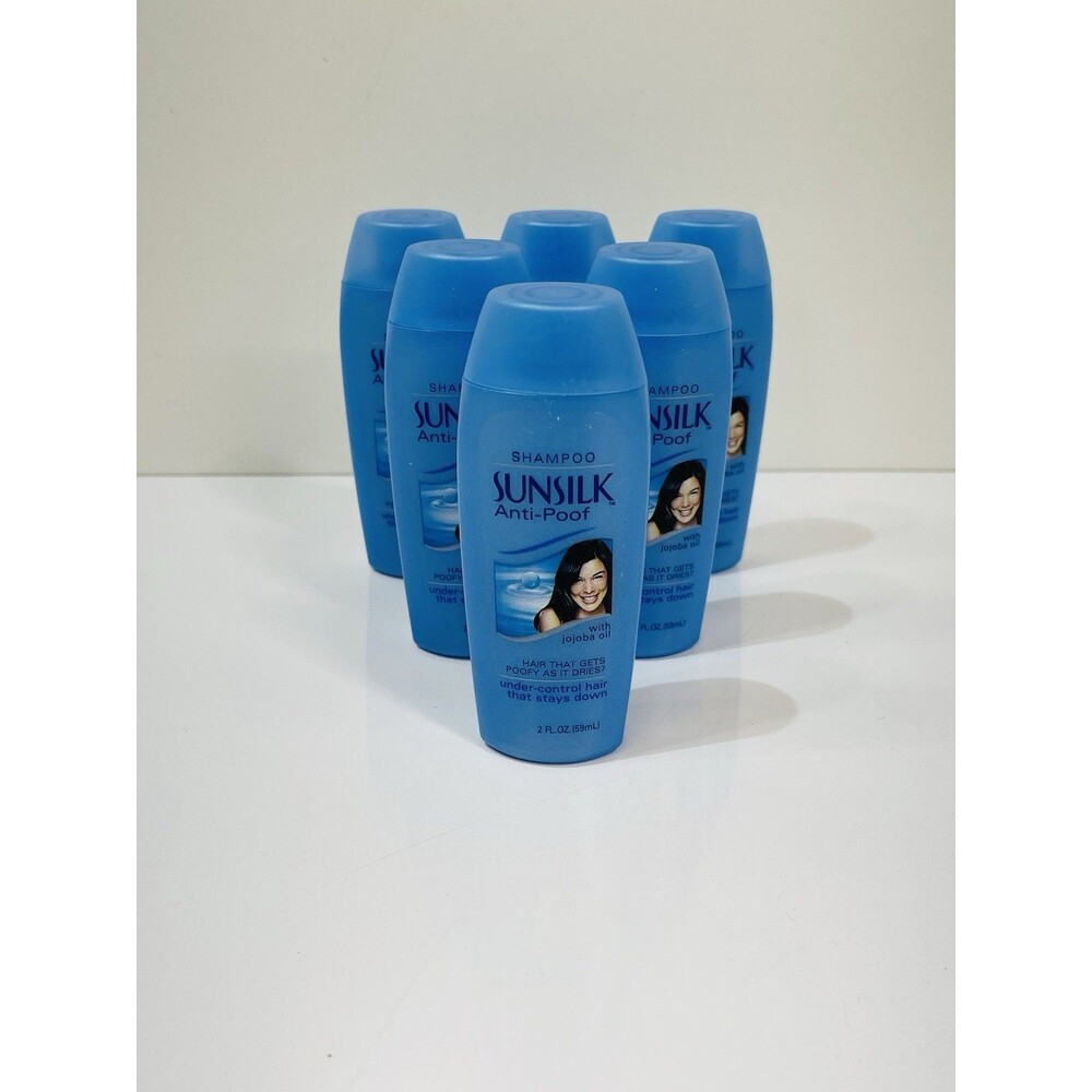 6 Sunsilk Shampoo Anti Poof with Jojoba Oil 2oz Discontinued NEW